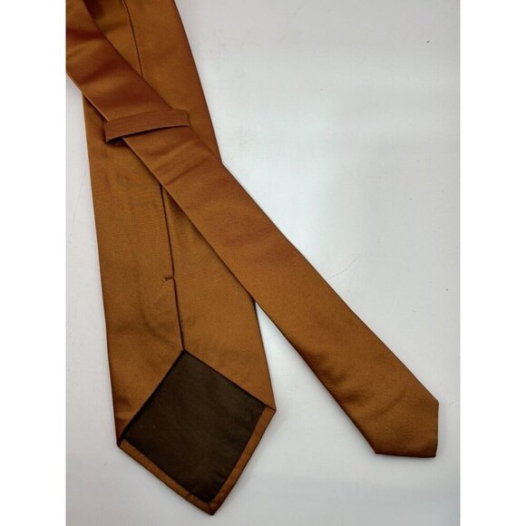 VTG ASSORTED LOT OF 3 - Bright Orange Silk Ties Made in Italy - Picture 6 of 11